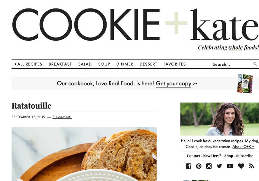 Cookie and Kate Food Blog Example to Start With