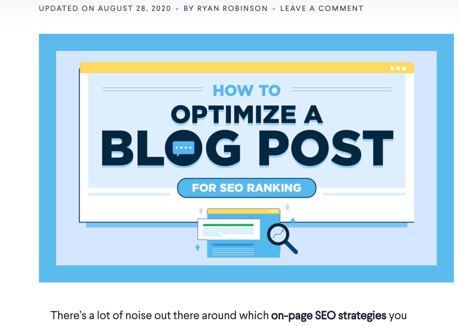 Design a Featured Image for Your Blog Posts and Nail On-Page SEO
