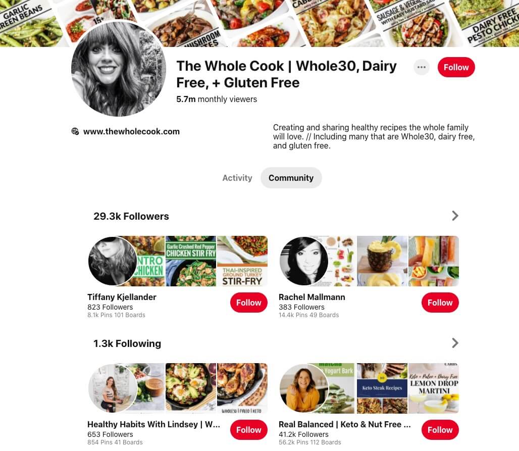 Example of Pinterest Profile Design (to Appeal to Your Target Audience)