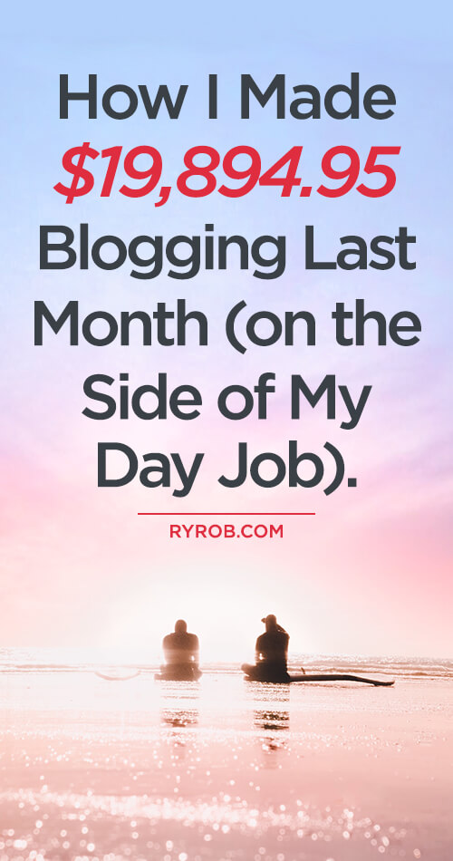 How I Made 19,895 Blogging on the Side of my day job Ryan Robinson ryrob September 2018 Income Report