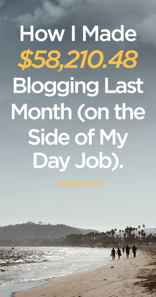 How I Made $58,210 Blogging on the Side of my day job Ryan Robinson ryrob March 2019 Income Report