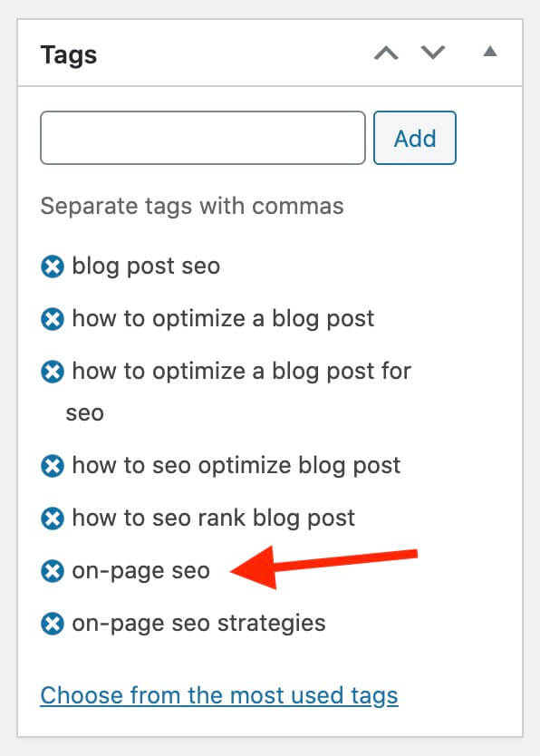 SEO Meta Tags (Screenshot) Example of How to Add Meta Tags to a Blog Post