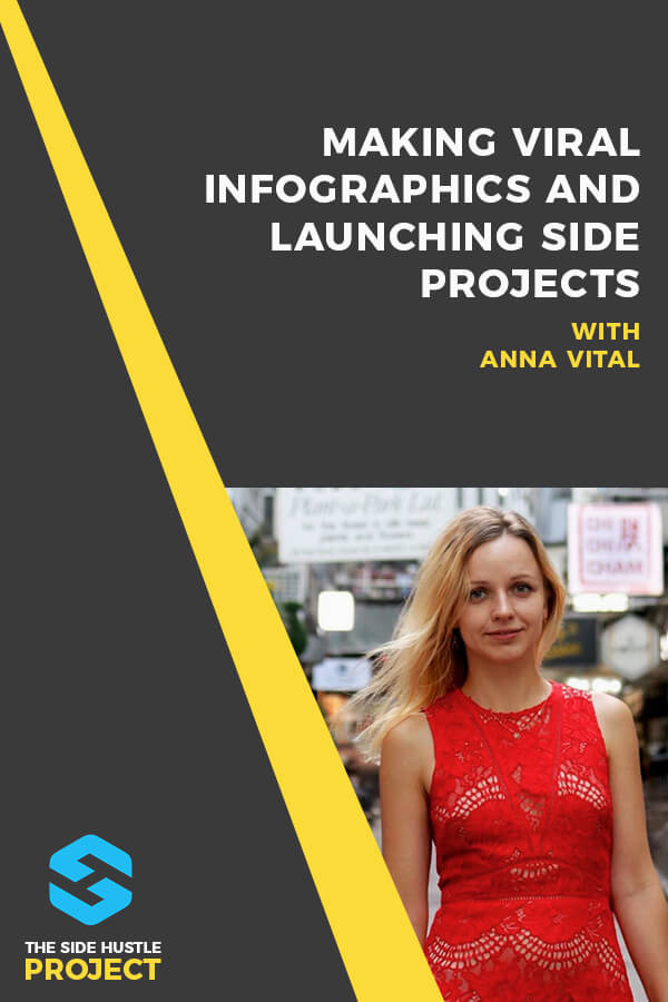 In today's episode, we're talking about how to make viral infographics with Anna Vital, an infographic designer who's worked with companies like Google, LegalZoom, Cisco, The World Bank. Anna's infographic business started as a side project, and led her to eventually founding her current company, Adioma (another side project), an infographic maker in use by over 13,000 customers...