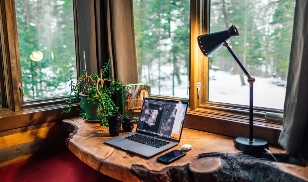 Work From Home Office Example (Stock Image)