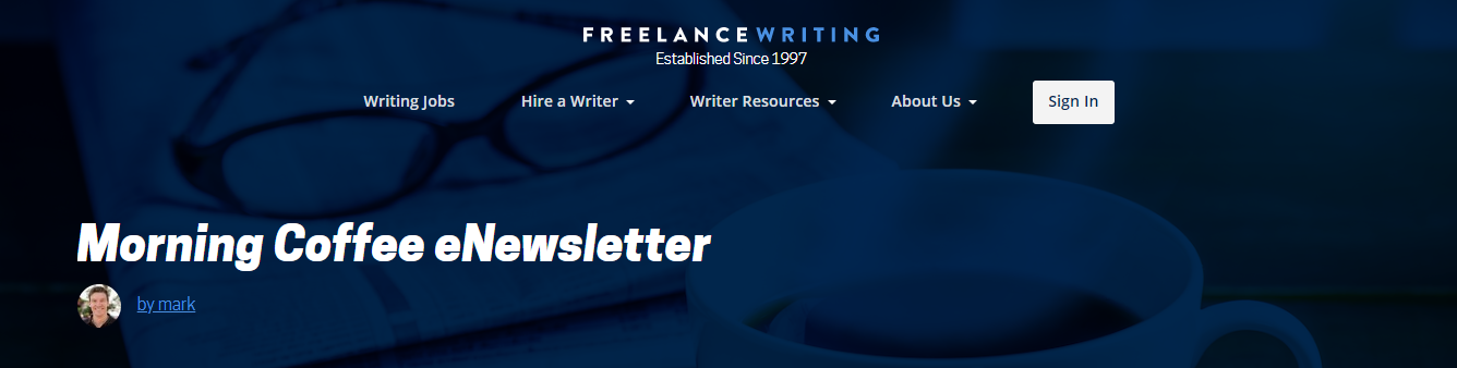 Morning Coffee Newsletter and Job Listings Email (Screenshot)