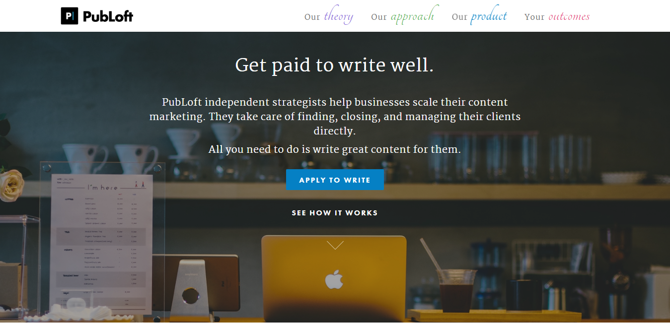 PubLoft Blogging Jobs Board (Screenshot)
