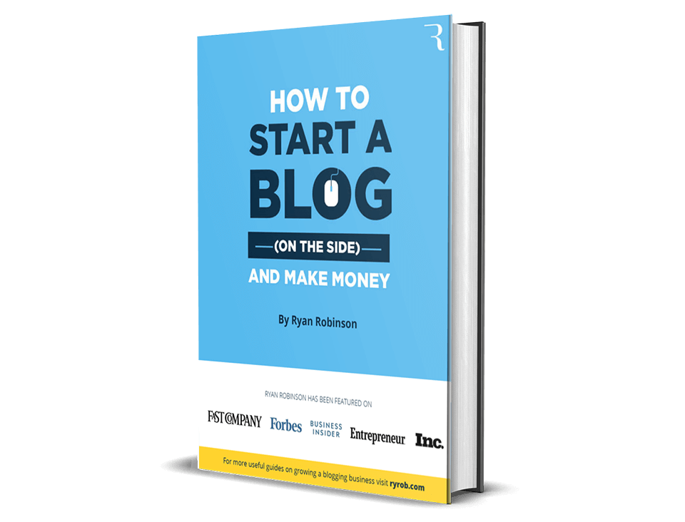How to Start a Blog Free Book by Ryan Robinson This Year