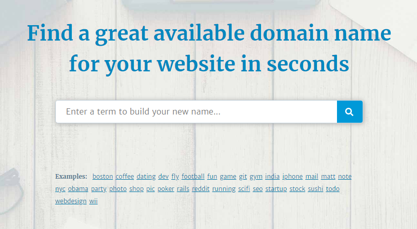LeanDomainSearch Homepage Screenshot