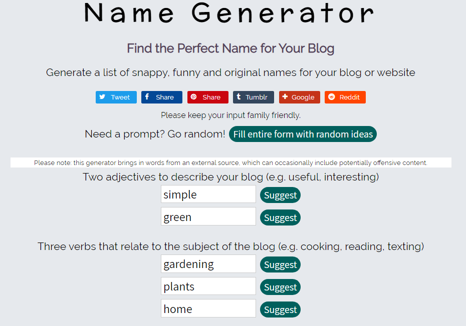 Name Generator's Domain Name Generator Tool to Use