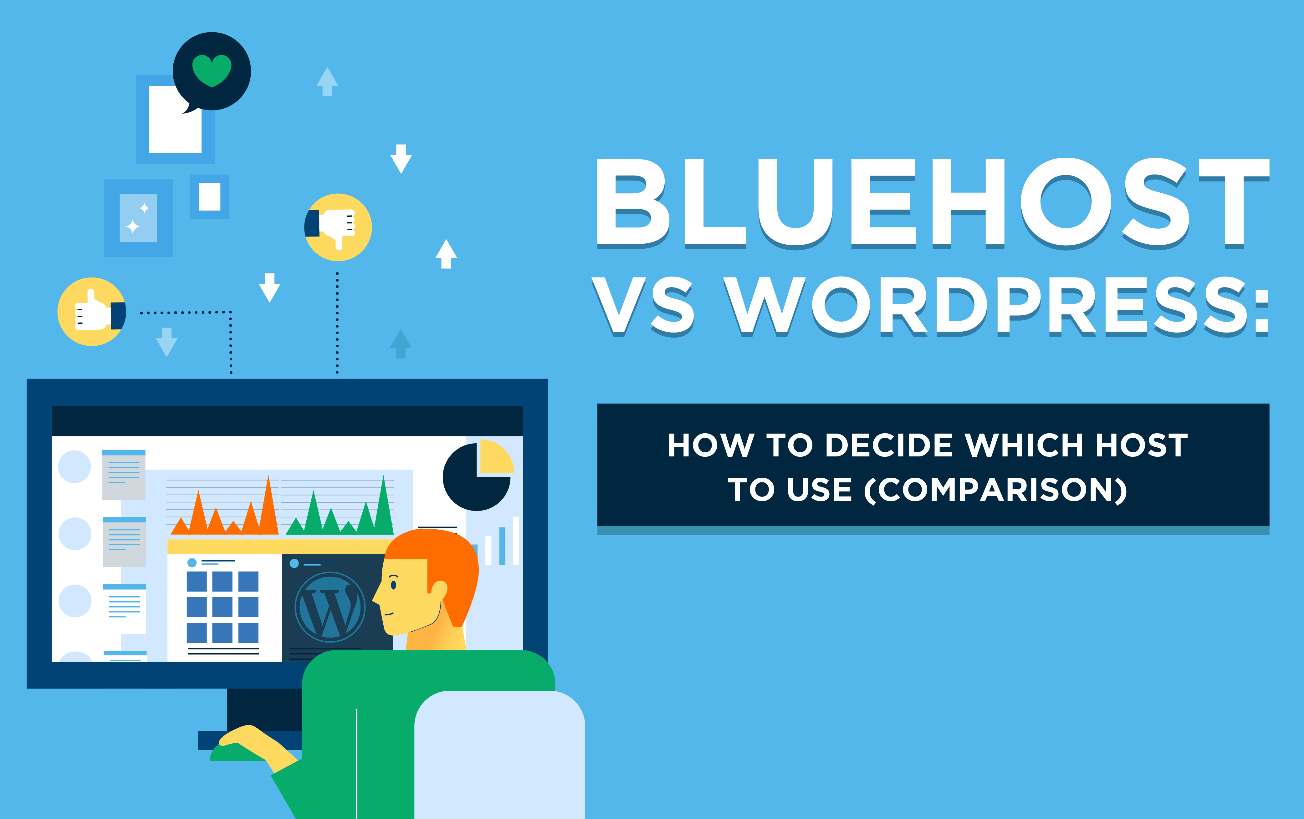 Bluehost vs Wordpress (Comparison) How to Choose the Right Hosting for a WordPress Blog Image