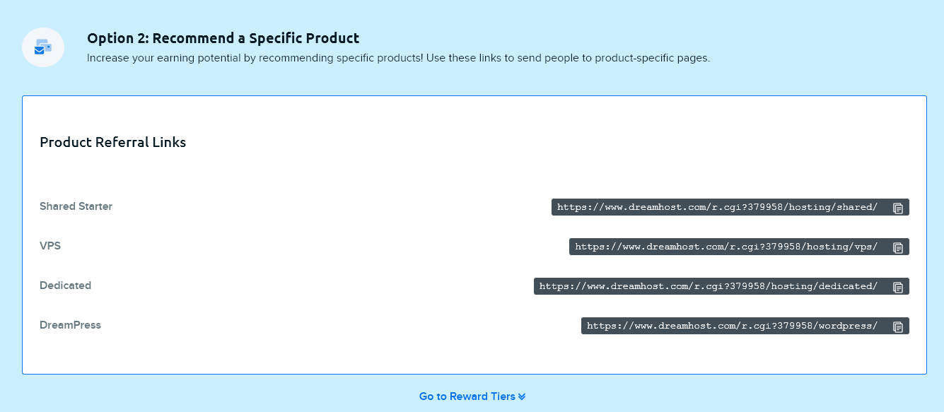 Custom Affiliate Link Creation in Dreamhost's Affiliate Program (Screenshot Tutorial)