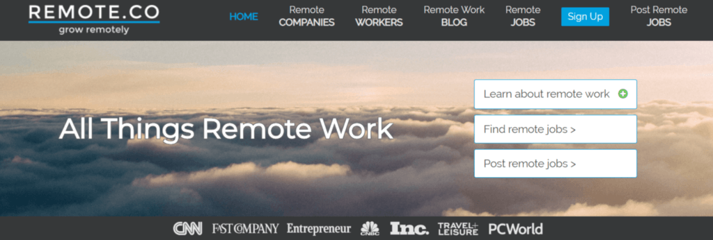 Remote Jobs Websites Remote.co