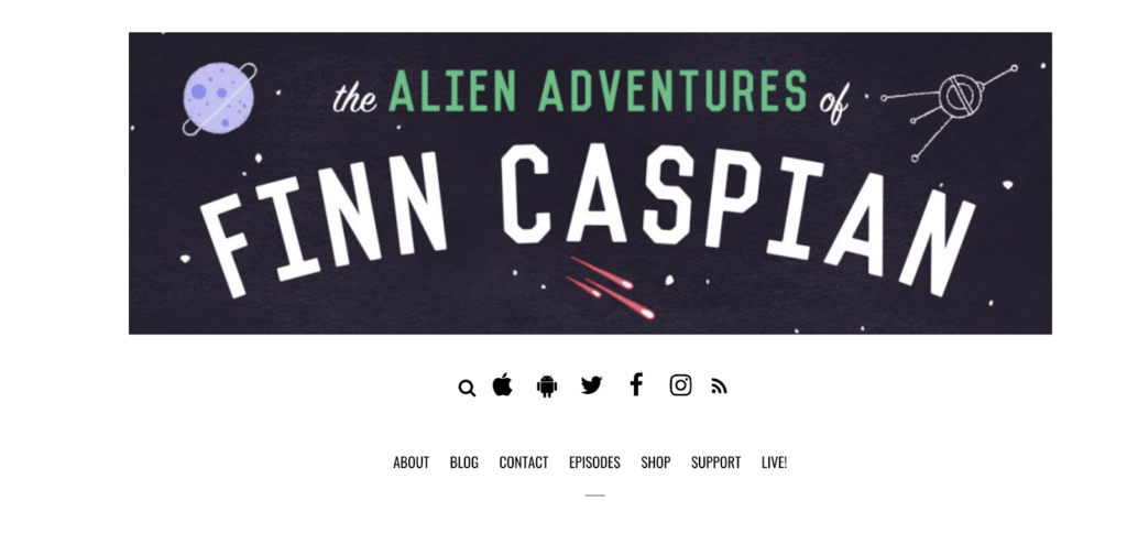 The Alien Adventures of Finn Caspian (Podcast Example) of Storytelling