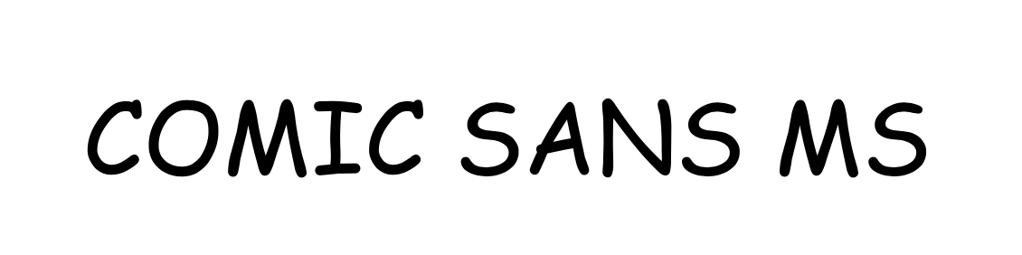 Comic Sans Font Screenshot (Bad Fonts to Use in Your Blog Design)