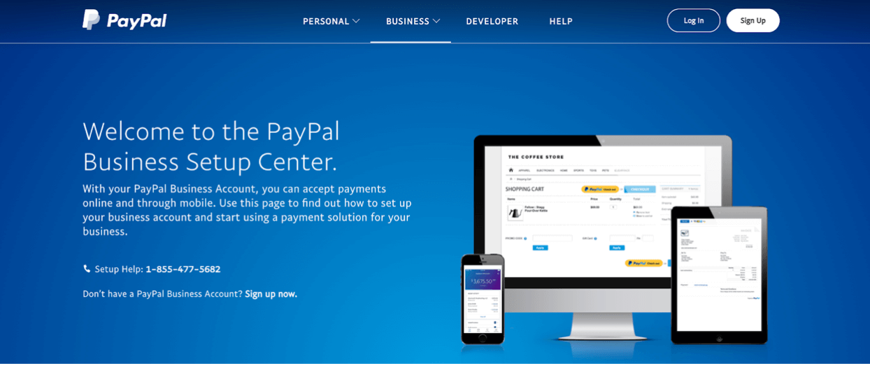 PayPal Business (Screenshot) in Use for Managing Taxes for Bloggers