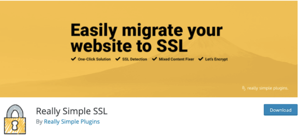 Really Simple SSL Plugin for WordPress (Screenshot)