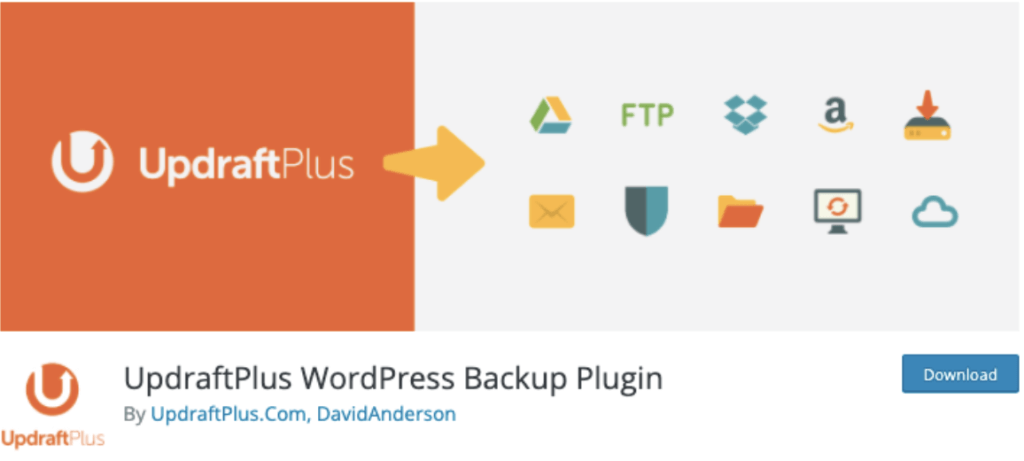 Updraft Plus Plugin for Backups on Your Blog