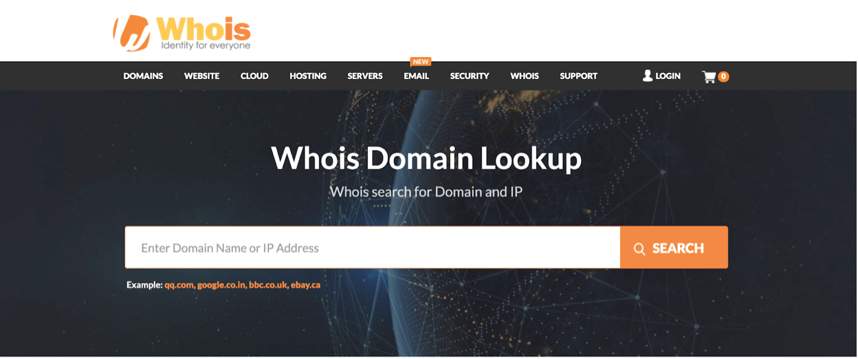 WHOIS Domain Ownership Lookup (Screenshot) in Domain Registrars Guide