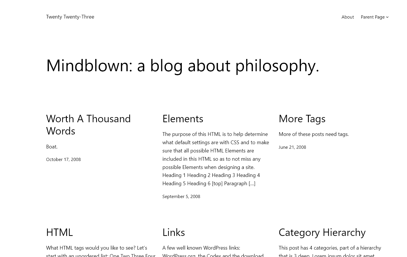 Choosing a WordPress Theme for Your Blog (Screenshot Example)